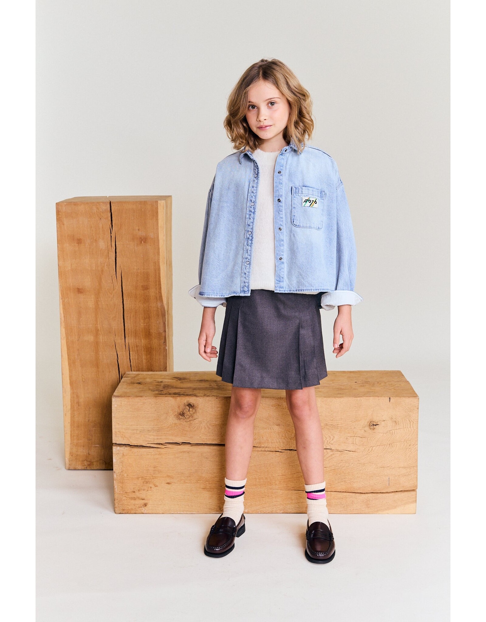 AO76 jeans hemd Bini light Cooper wash light