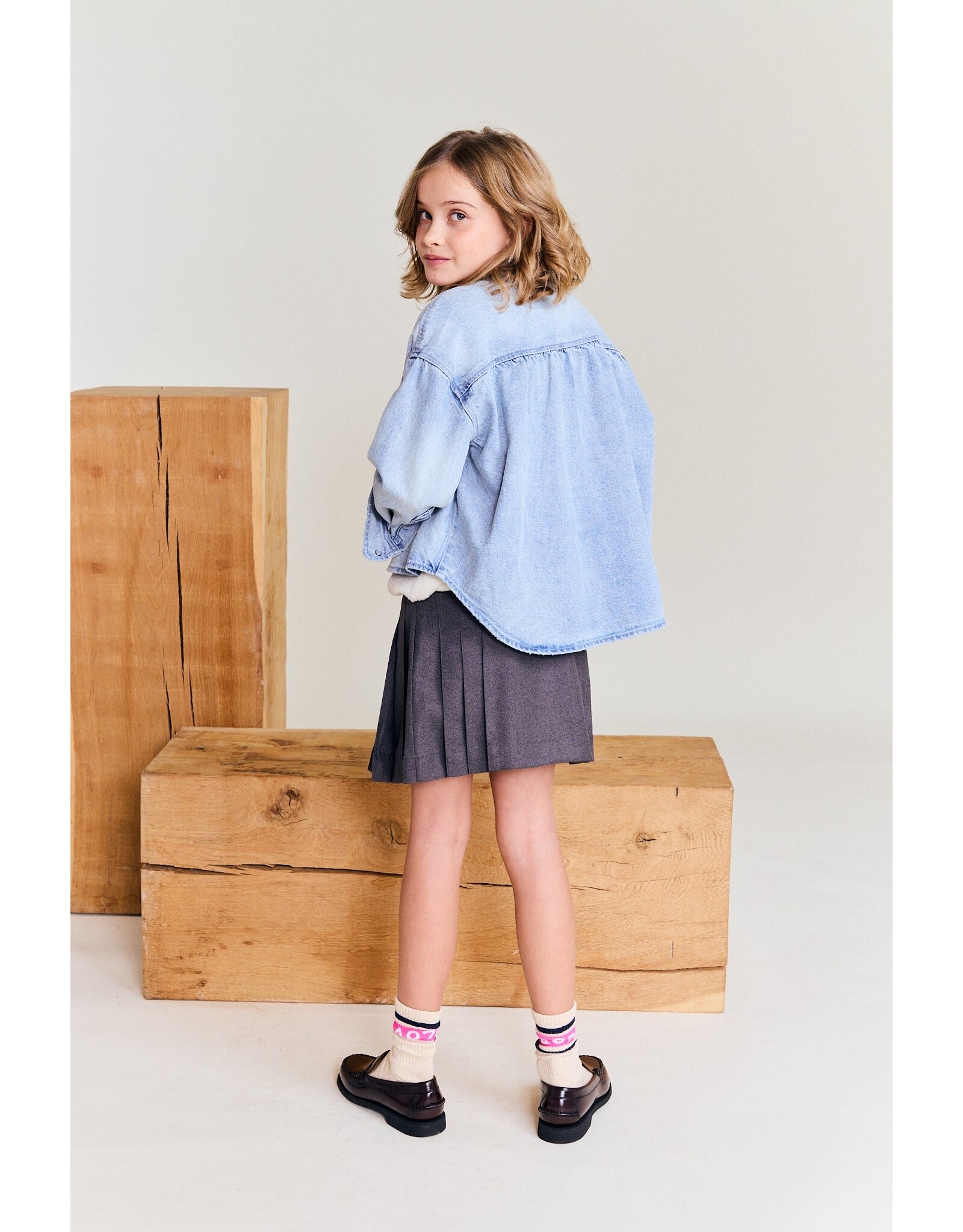 AO76 jeans hemd Bini light Cooper wash light
