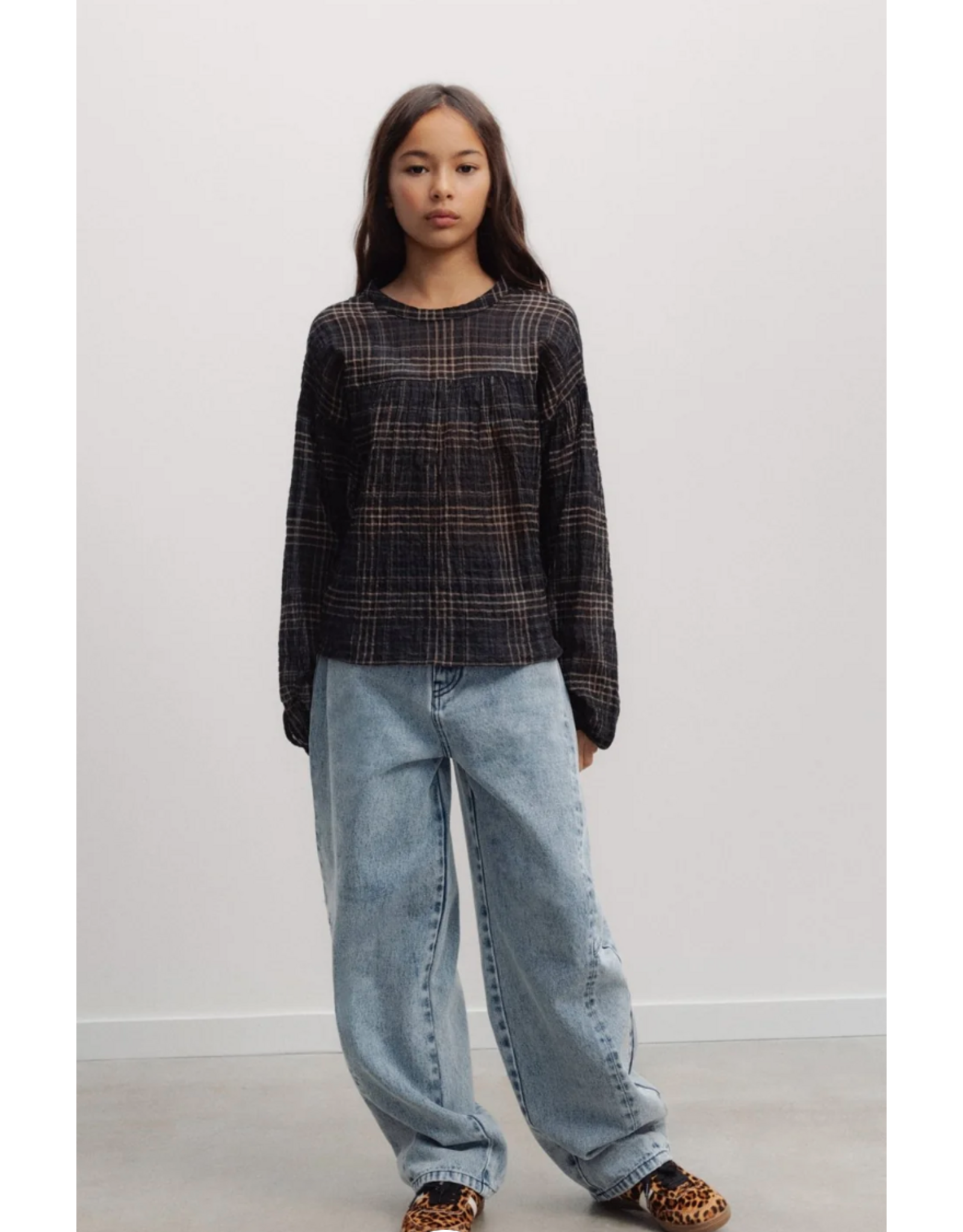 the new society jeans Teen curved light blue