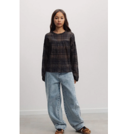 the new society jeans Teen curved light blue