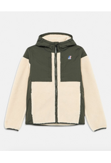 K.WAY jas Samson rosette green blackish / ecru