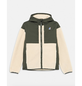 K.WAY jas Samson rosette green blackish / ecru