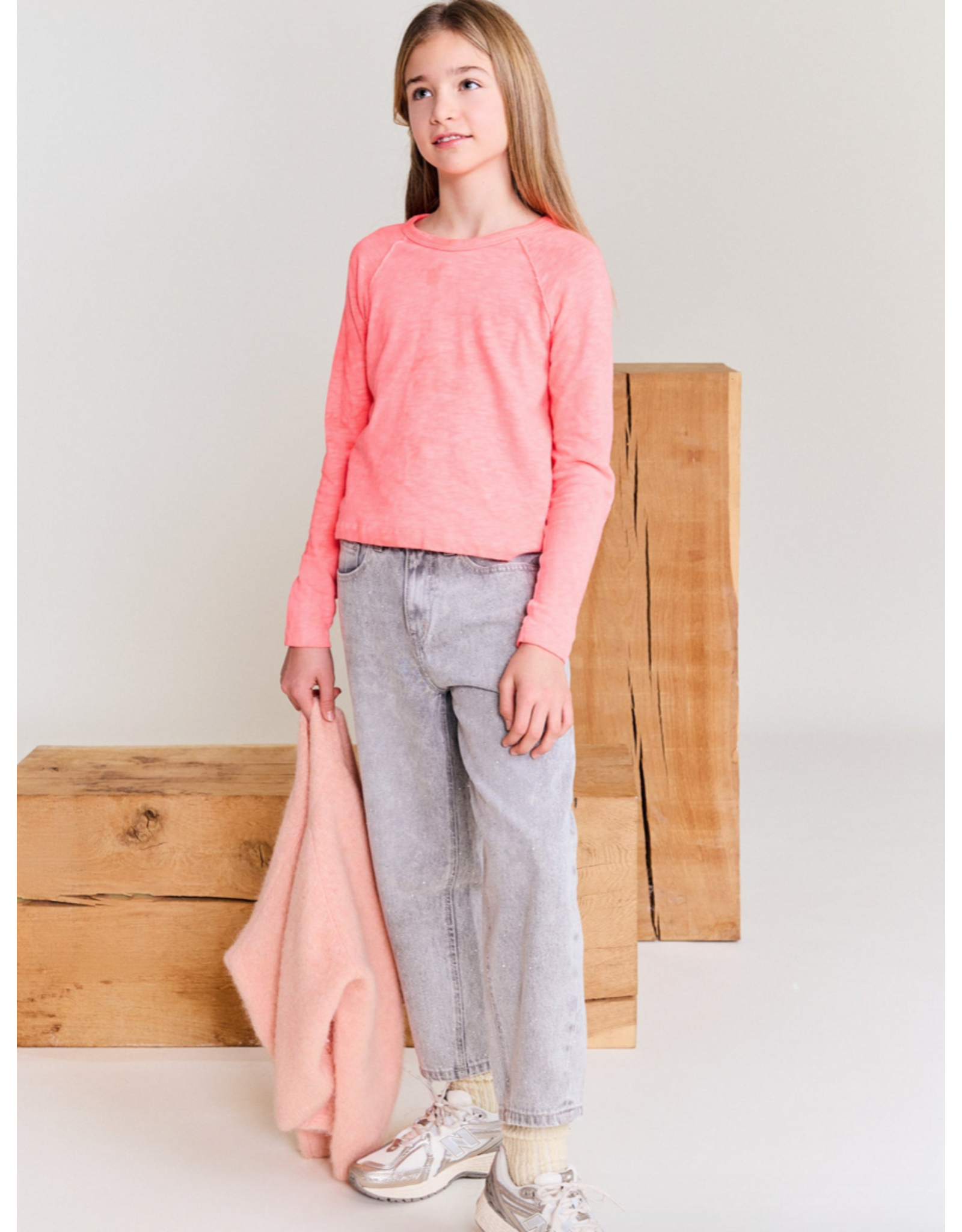 AO76 T-shirt Amvi fluo coral