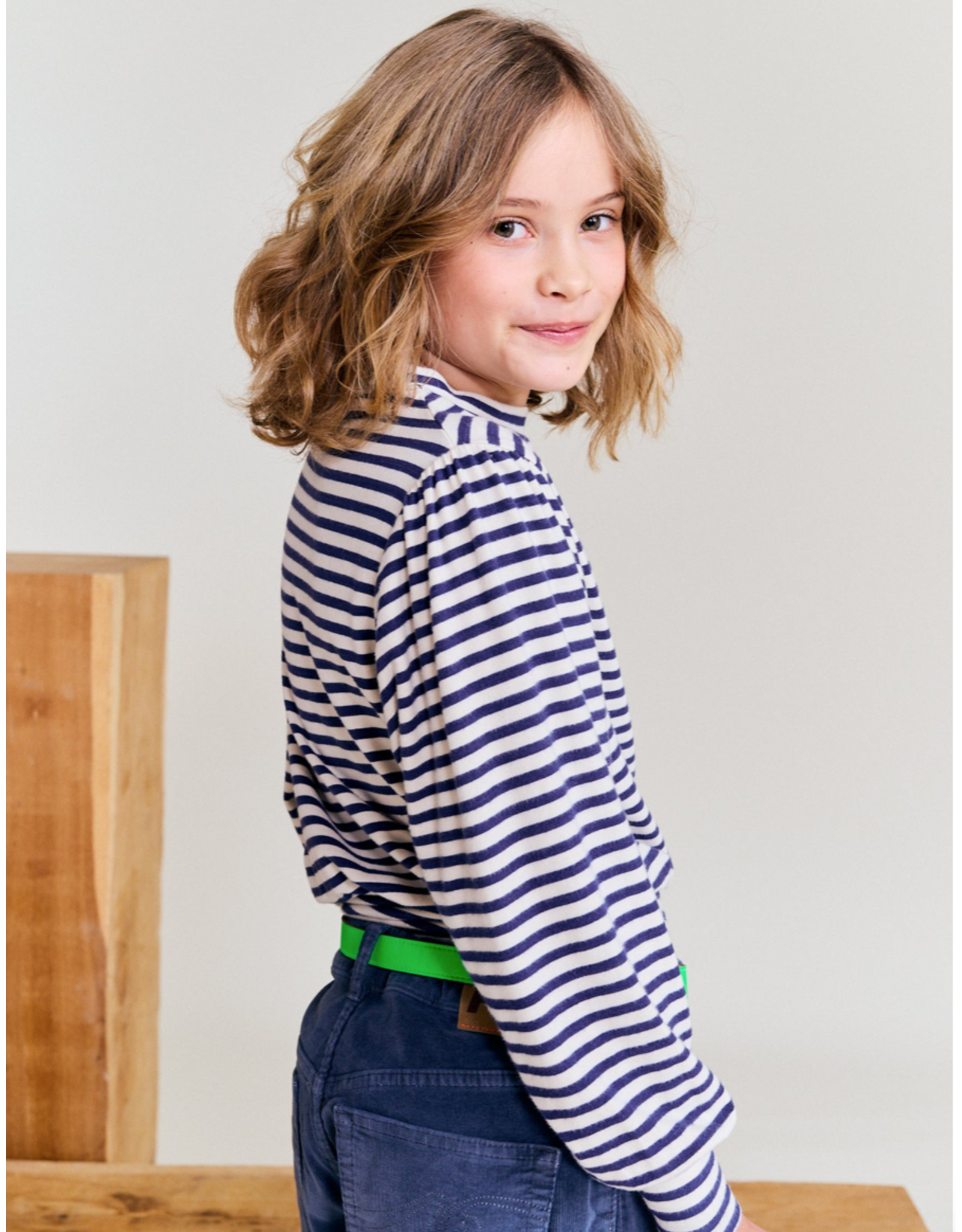 AO76 gestreept T-shirt Sol navy