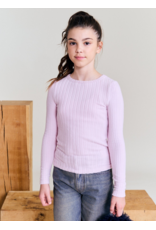 AO76 T-shirt Ritche lila rib