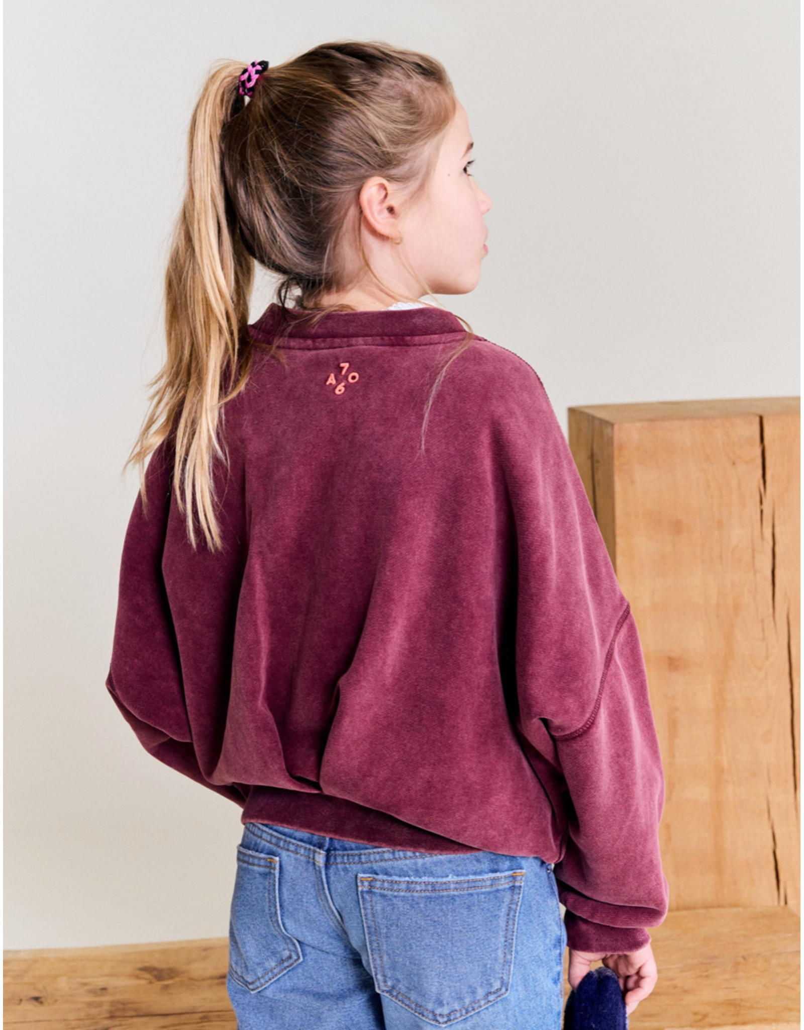AO76 sweater Lys bordeaux