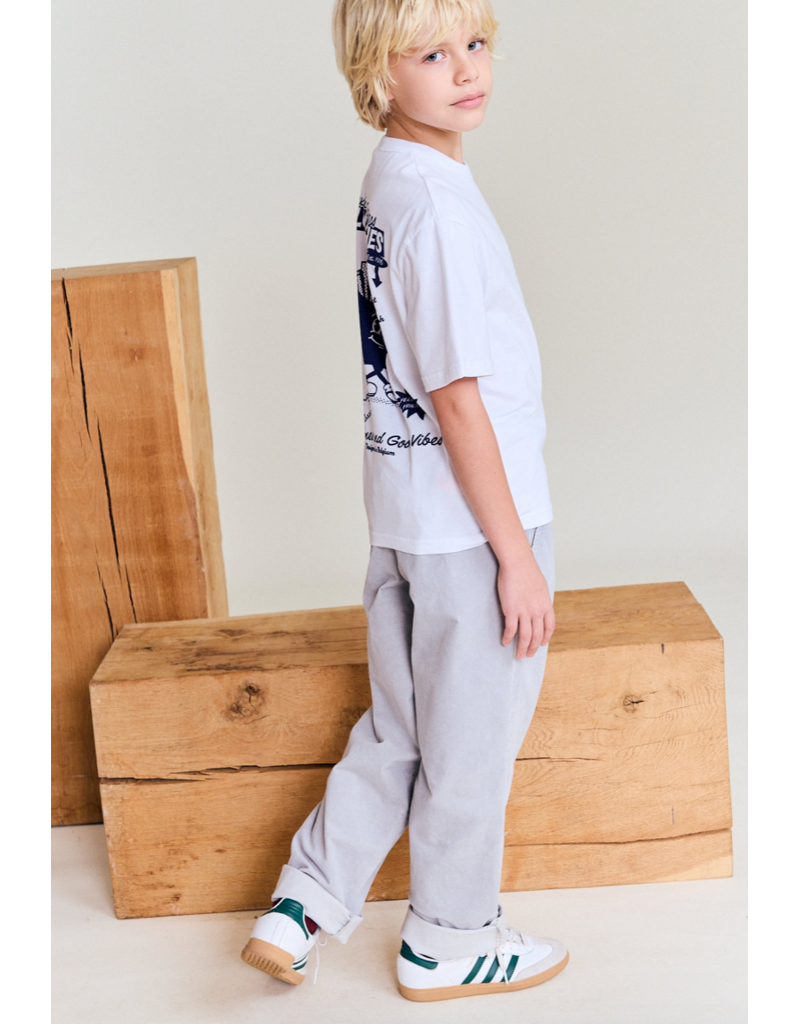 AO76 broek rib Luke soft grey