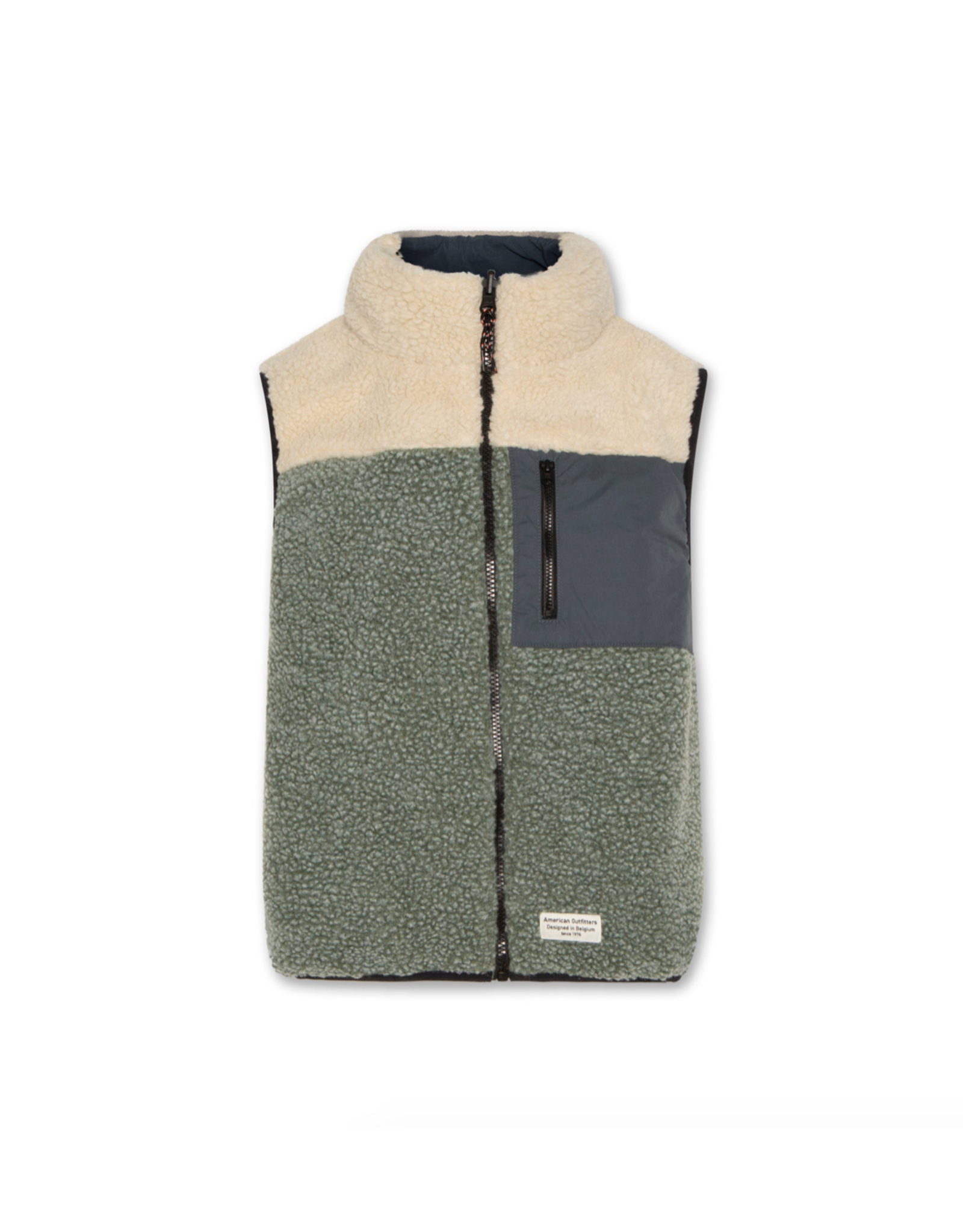 AO76 bodywarmer dean omkeerbaar dark slate