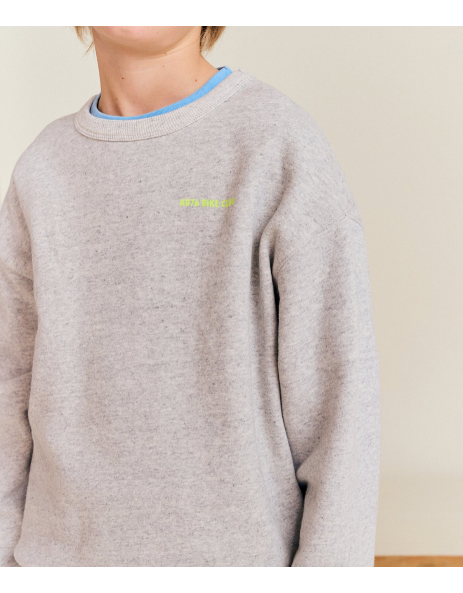 AO76 sweater Oscar biking grey melange