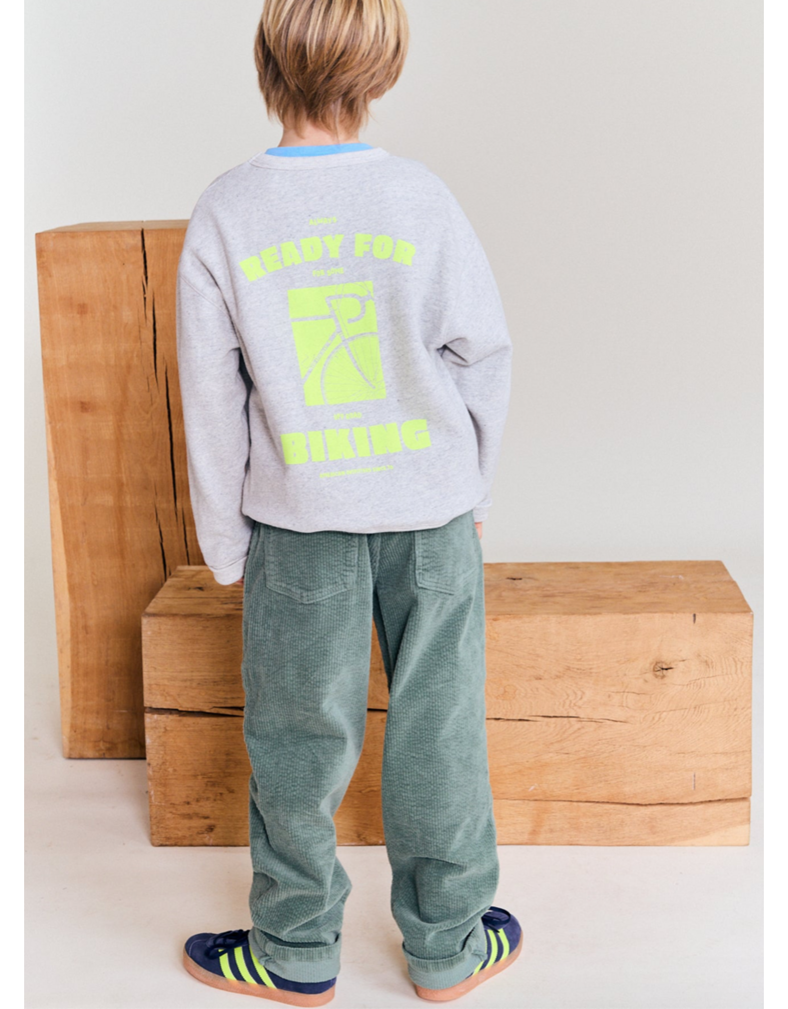 AO76 sweater Oscar biking grey melange