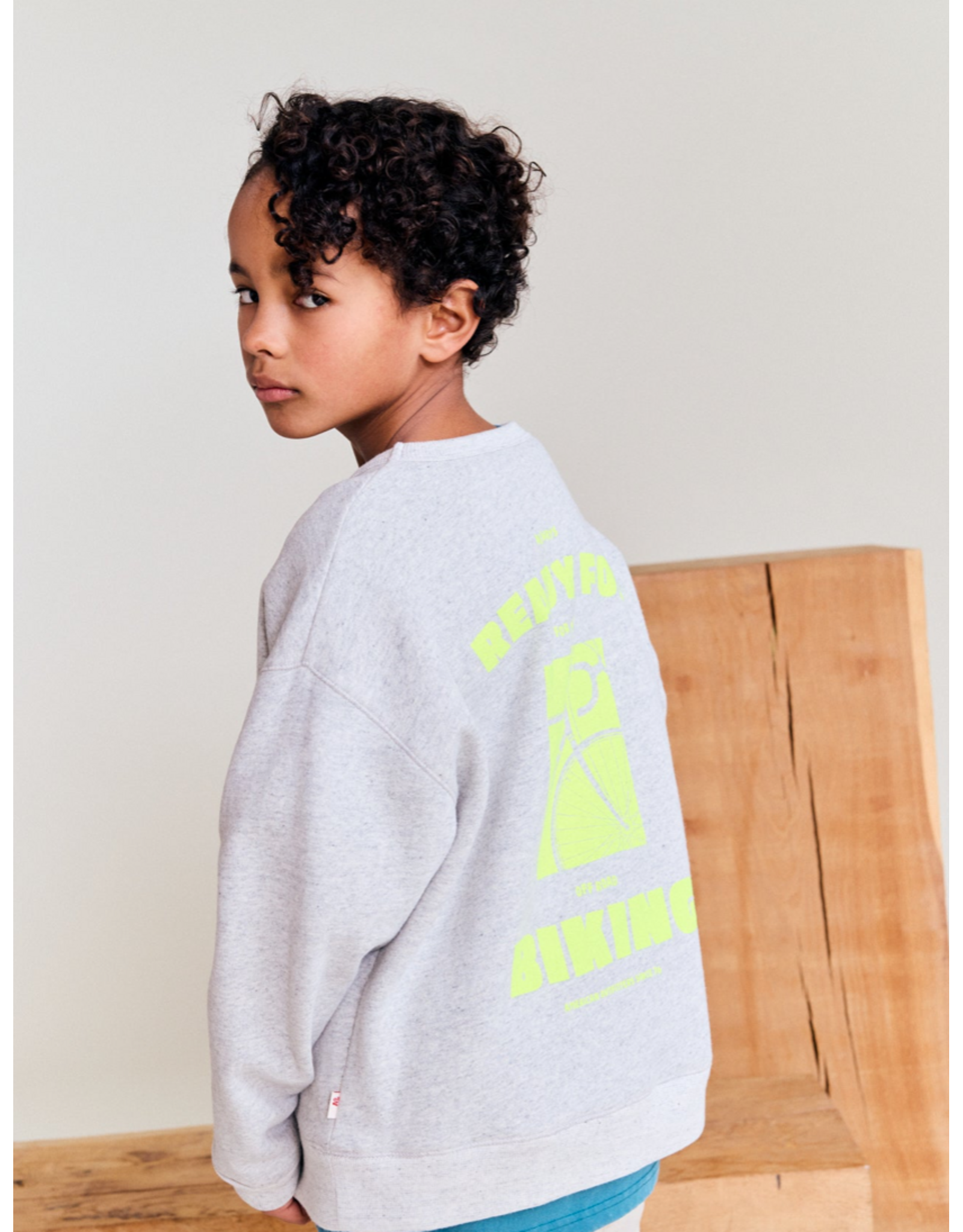 AO76 sweater Oscar biking grey melange