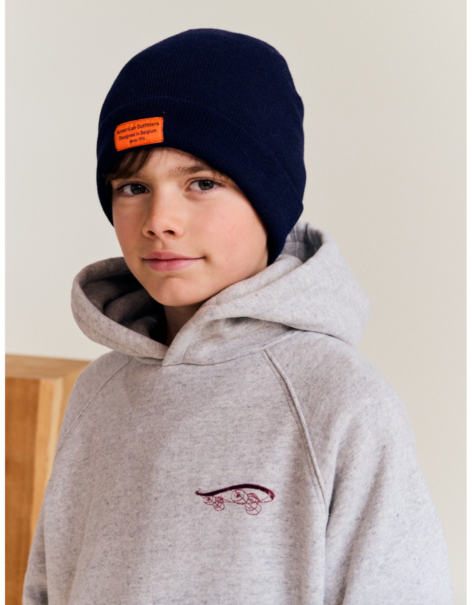 AO76 hoodie Lenny grey melange
