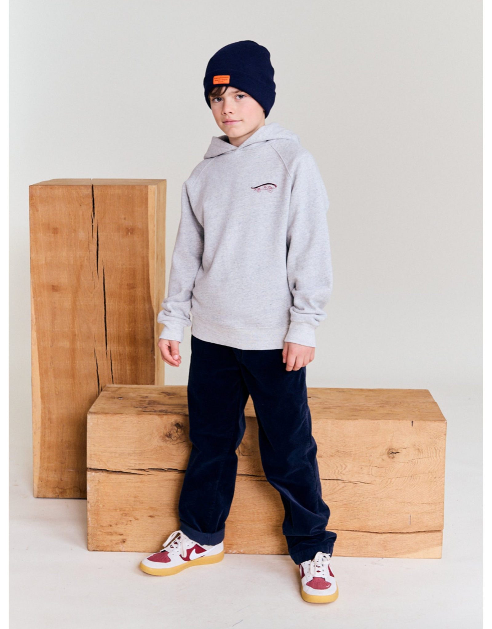 AO76 hoodie Lenny grey melange