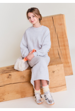 AO76 jurk sweater guri grey melange