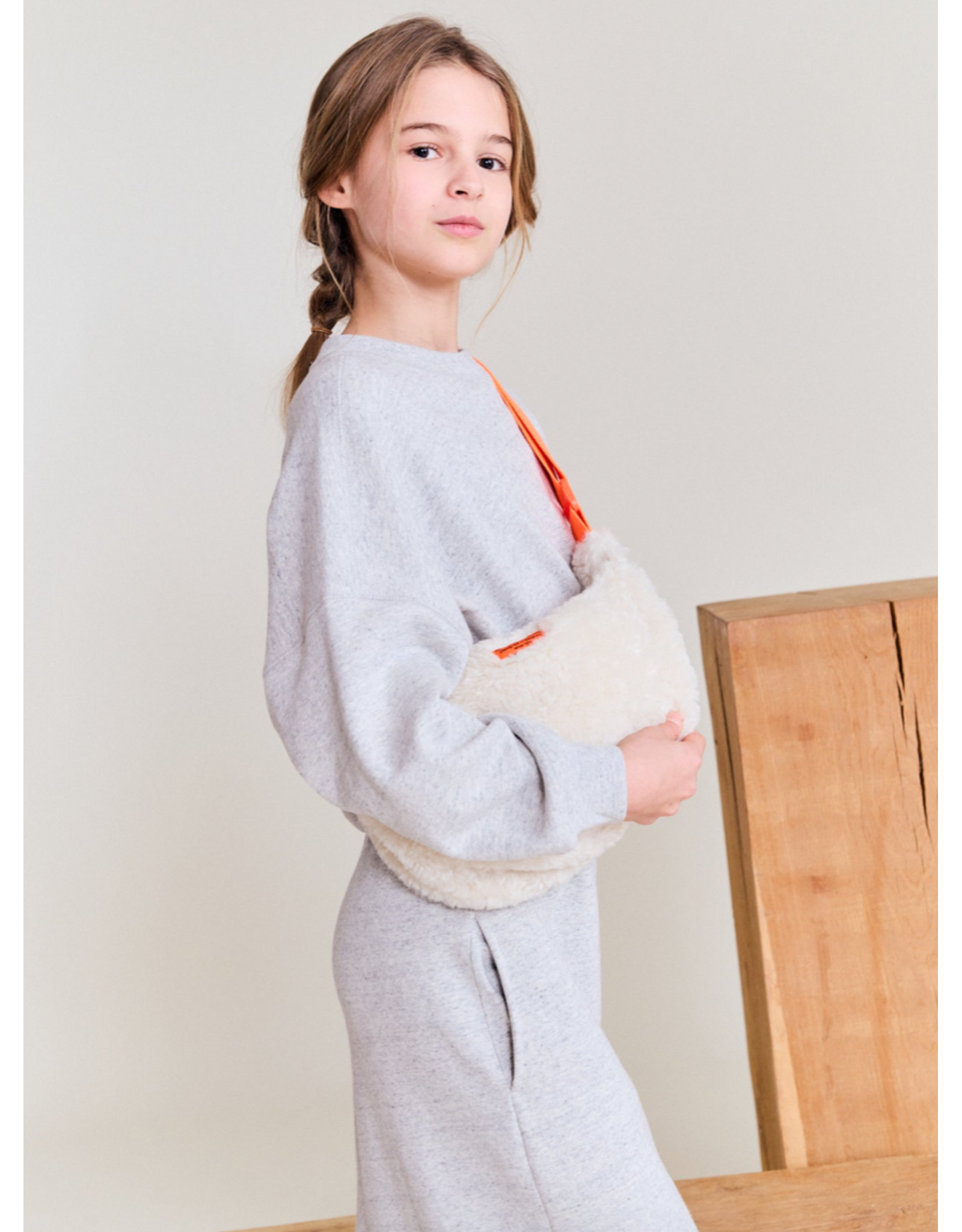 AO76 jurk sweater guri grey melange
