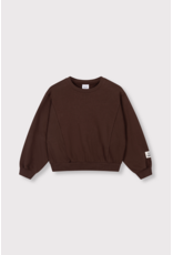 Alix mini sweater warm brown logo hartje
