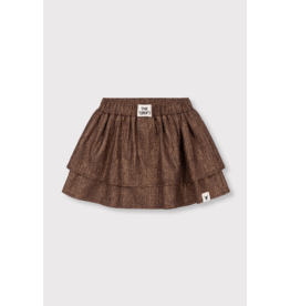Alix mini rok glitter warm brown