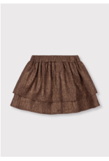 Alix mini rok glitter warm brown