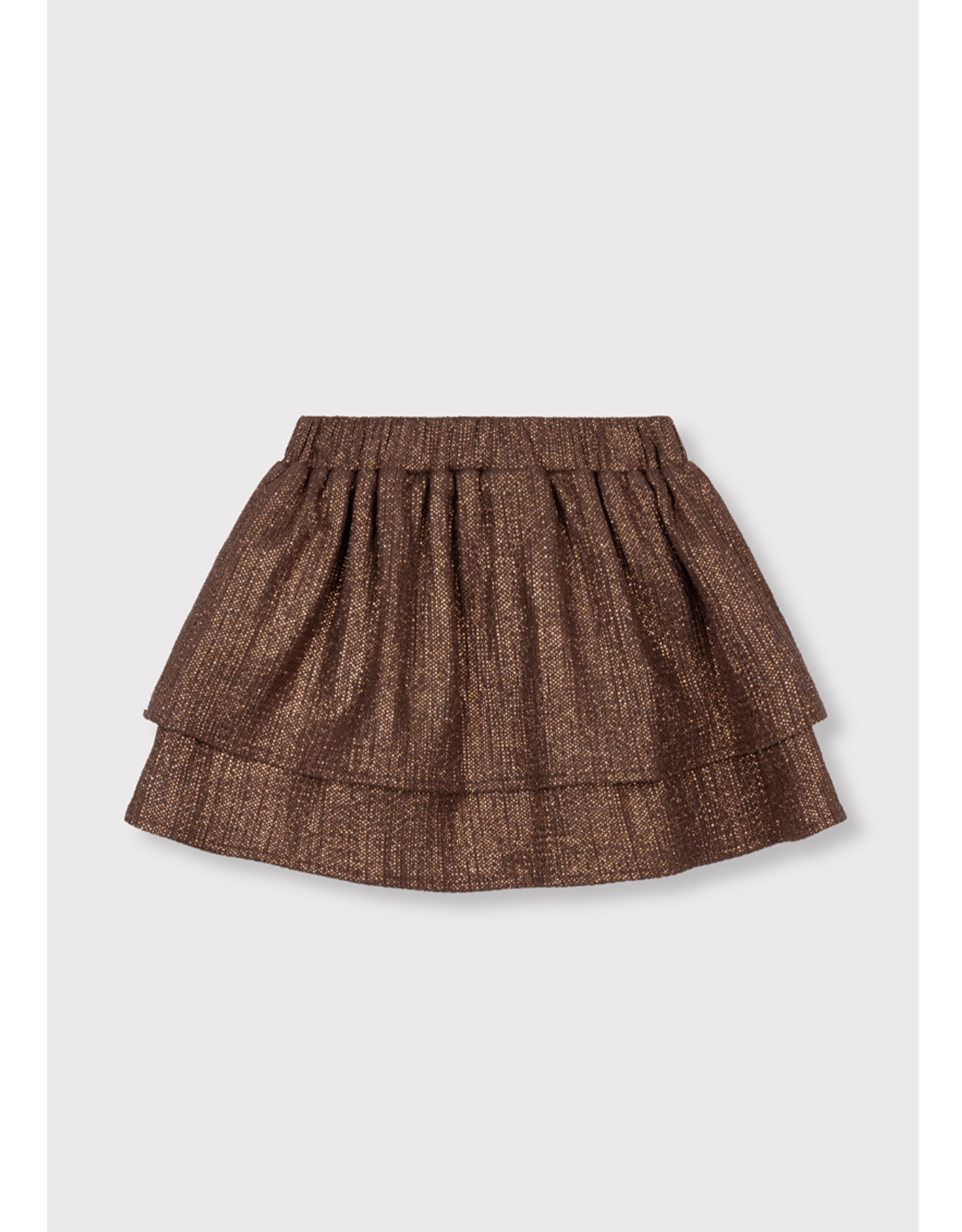 Alix mini rok glitter warm brown