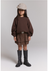 Alix mini rok glitter warm brown