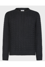 Grunt tue cable knit navy