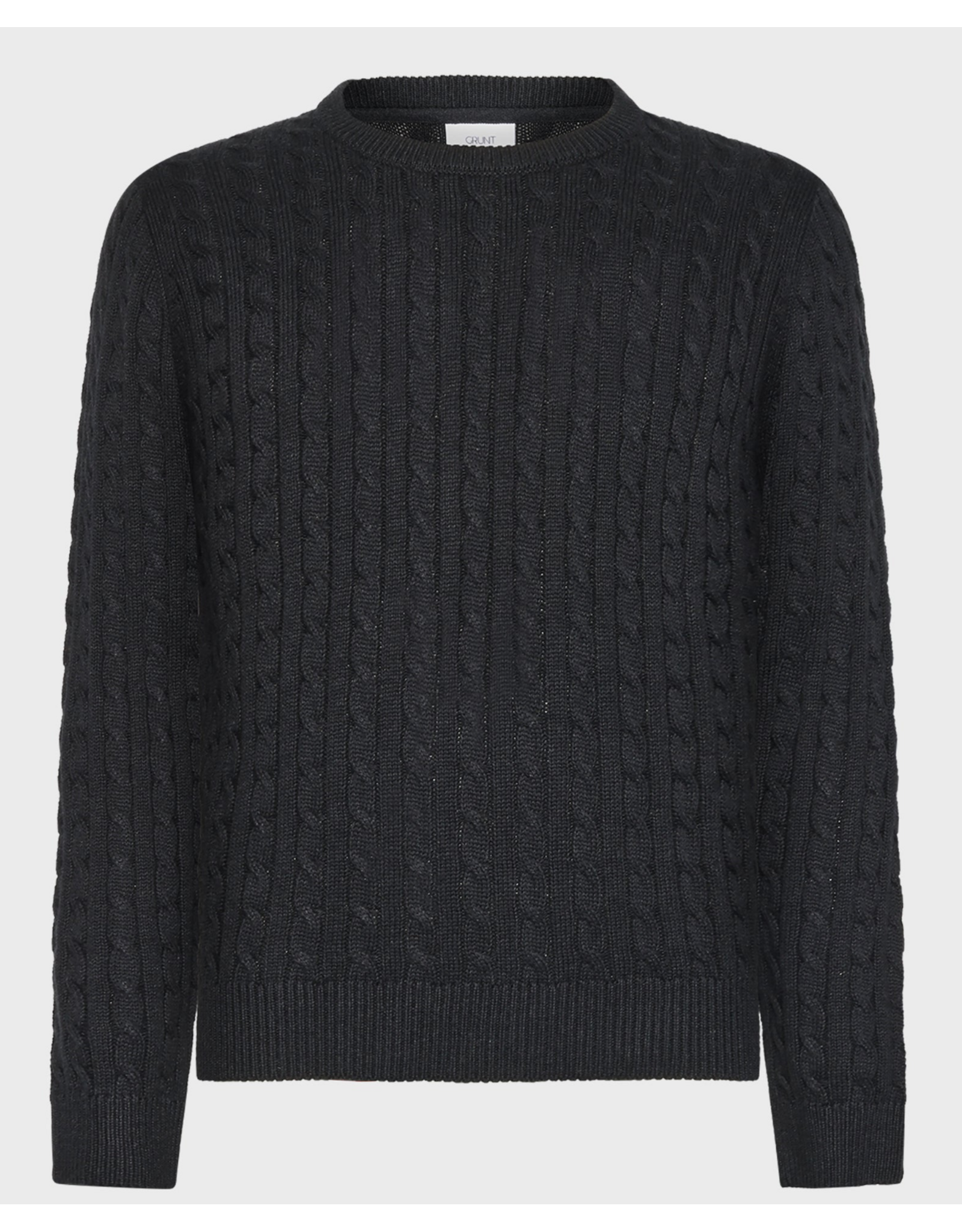 Grunt tue cable knit navy