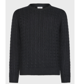 Grunt tue cable knit navy