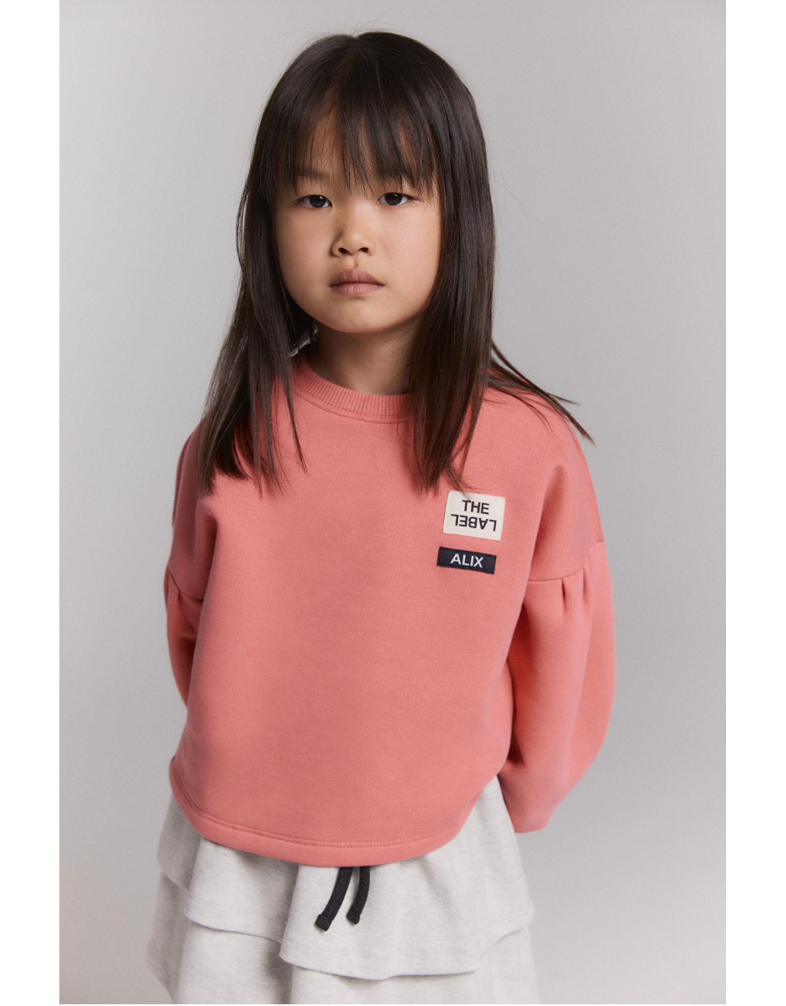 Alix mini sweater cropped bright coral