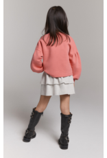 Alix mini sweater cropped bright coral