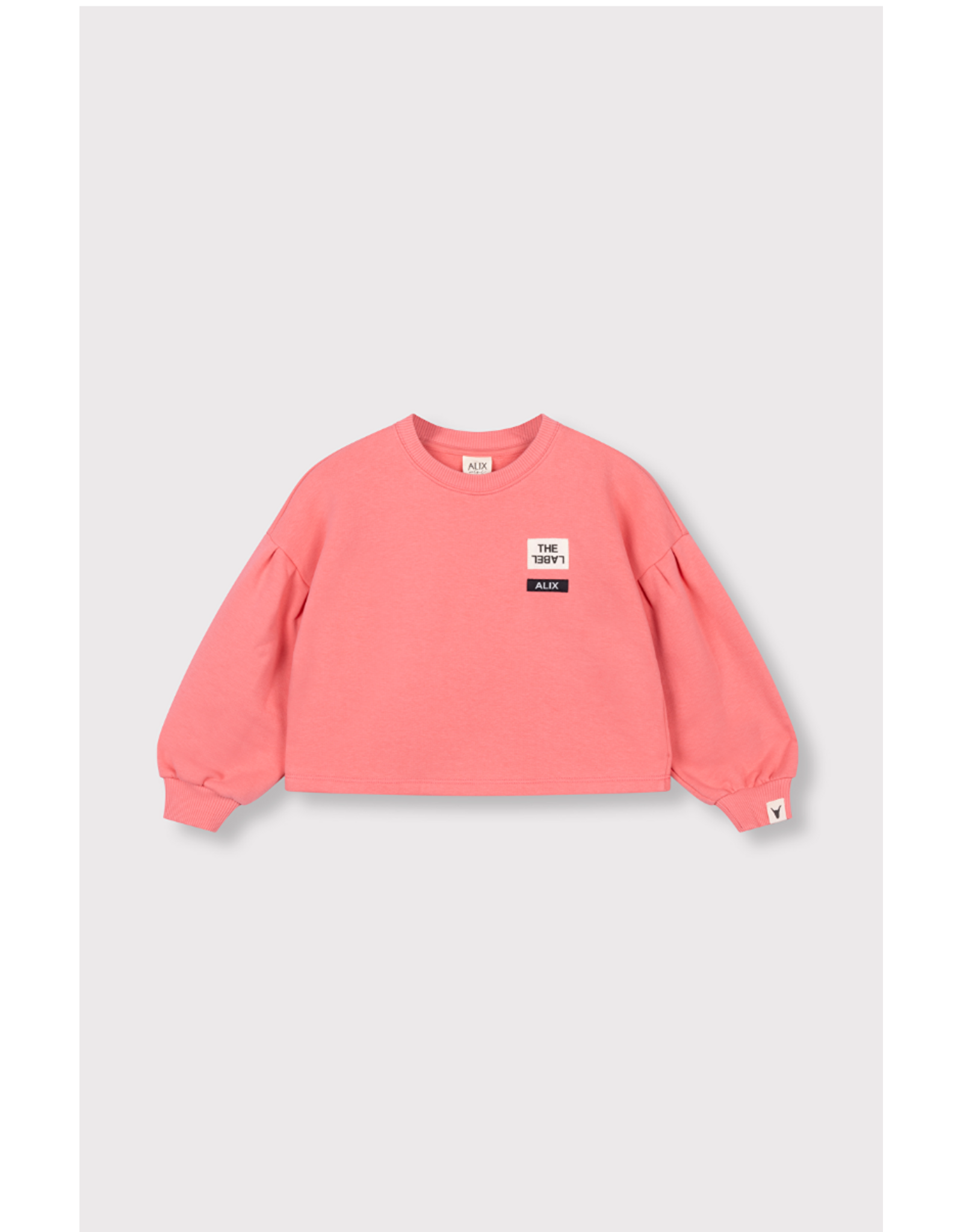 Alix mini sweater cropped bright coral