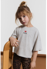 Alix mini t-shirt grey melange Alix hartje
