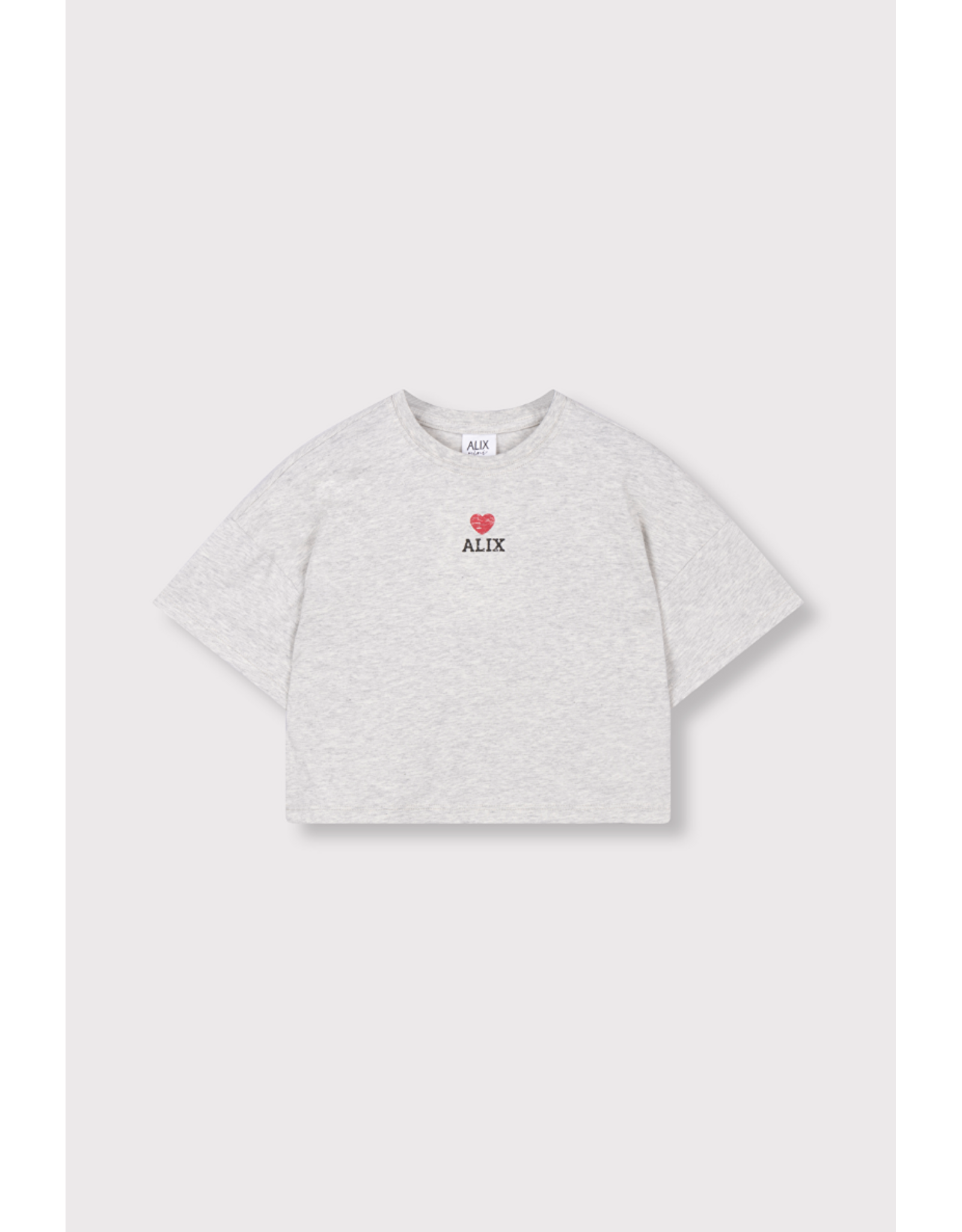Alix mini t-shirt grey melange Alix hartje