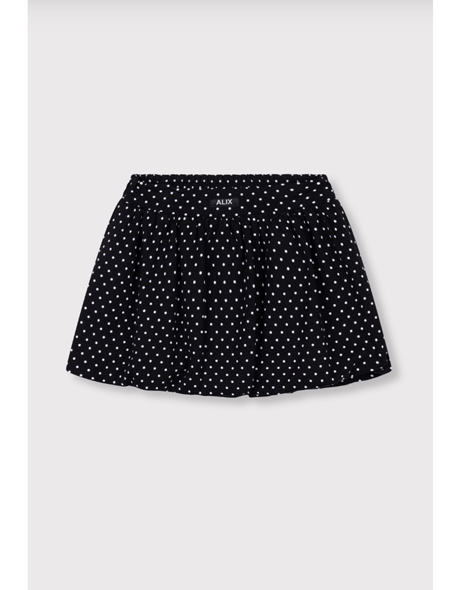 Alix mini rok dots black white