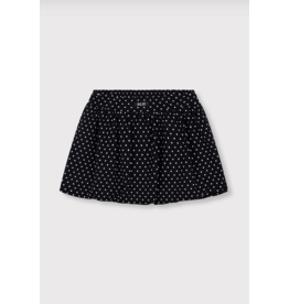 Alix mini rok dots black white