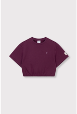Alix mini sweater logo aubergine