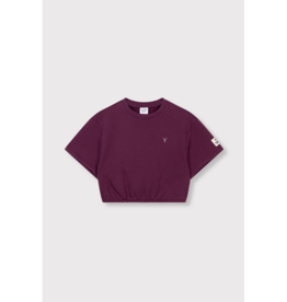 Alix mini sweater logo aubergine