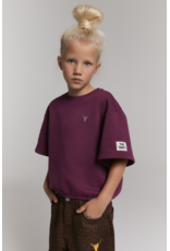 Alix mini sweater logo aubergine