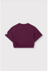 Alix mini sweater logo aubergine