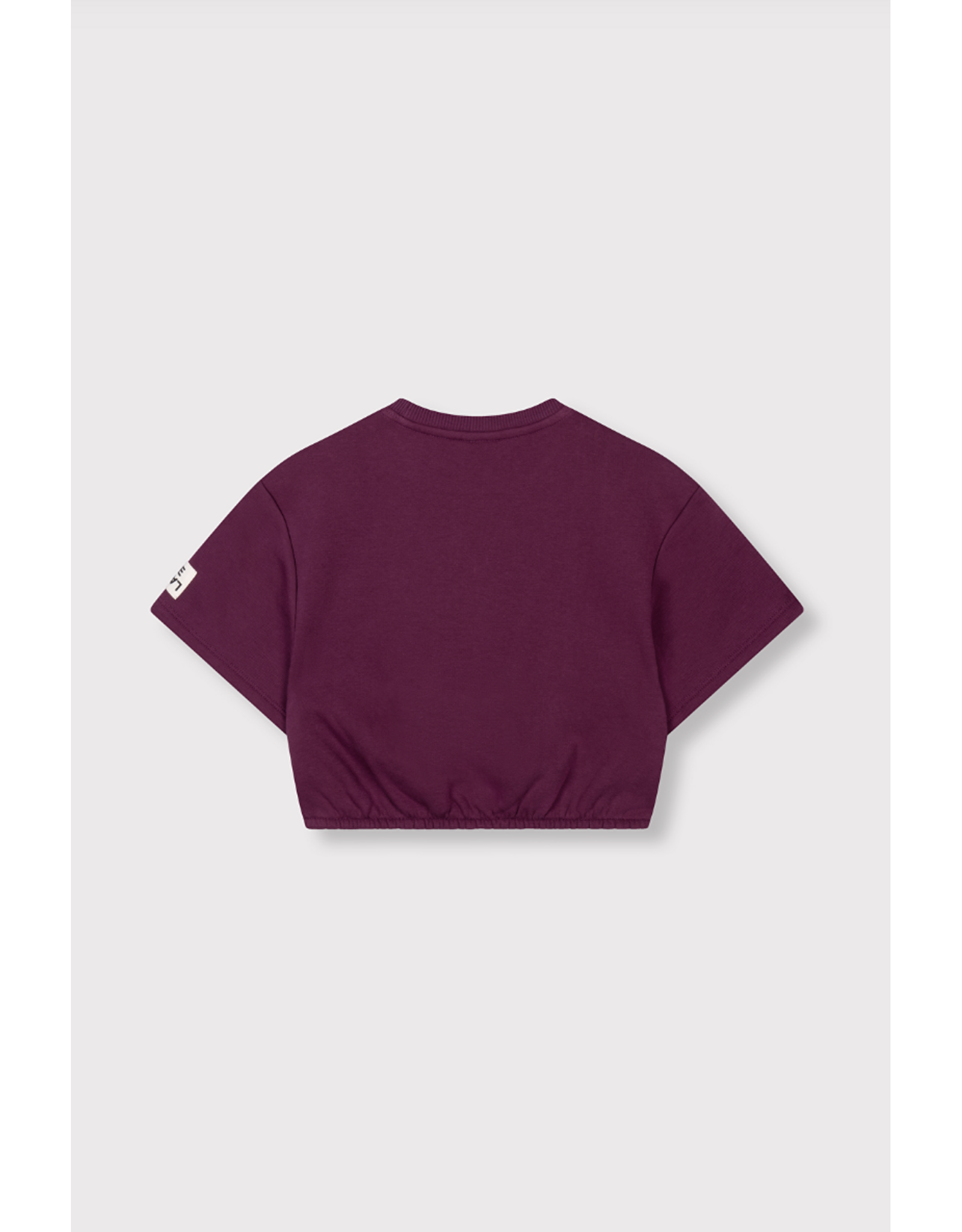 Alix mini sweater logo aubergine