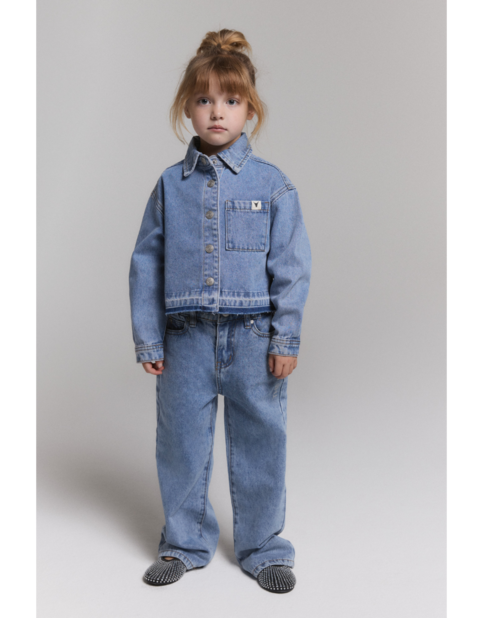 Alix mini wijde jeans blue