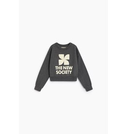 the new society sweater logo dark grey