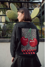 Le temps des cérises sweater Merygi black kers leopard