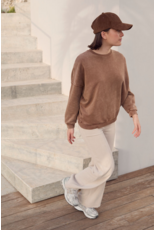 Le temps des cérises sweater Merygi coffee kers leopard