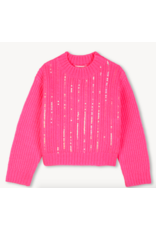 Billieblush pull pink paillet