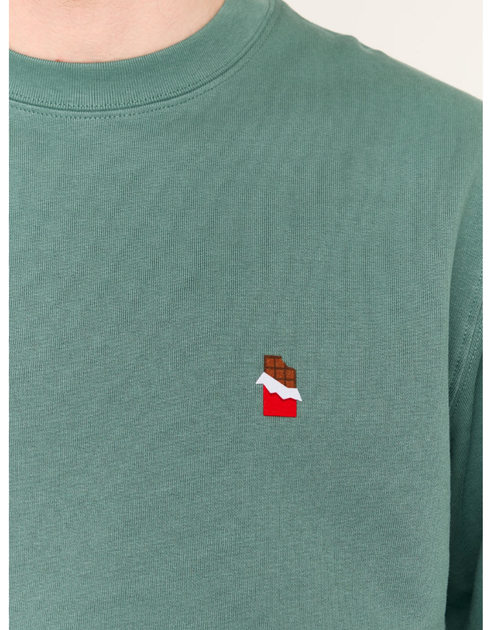 Strom sweater green chocolade