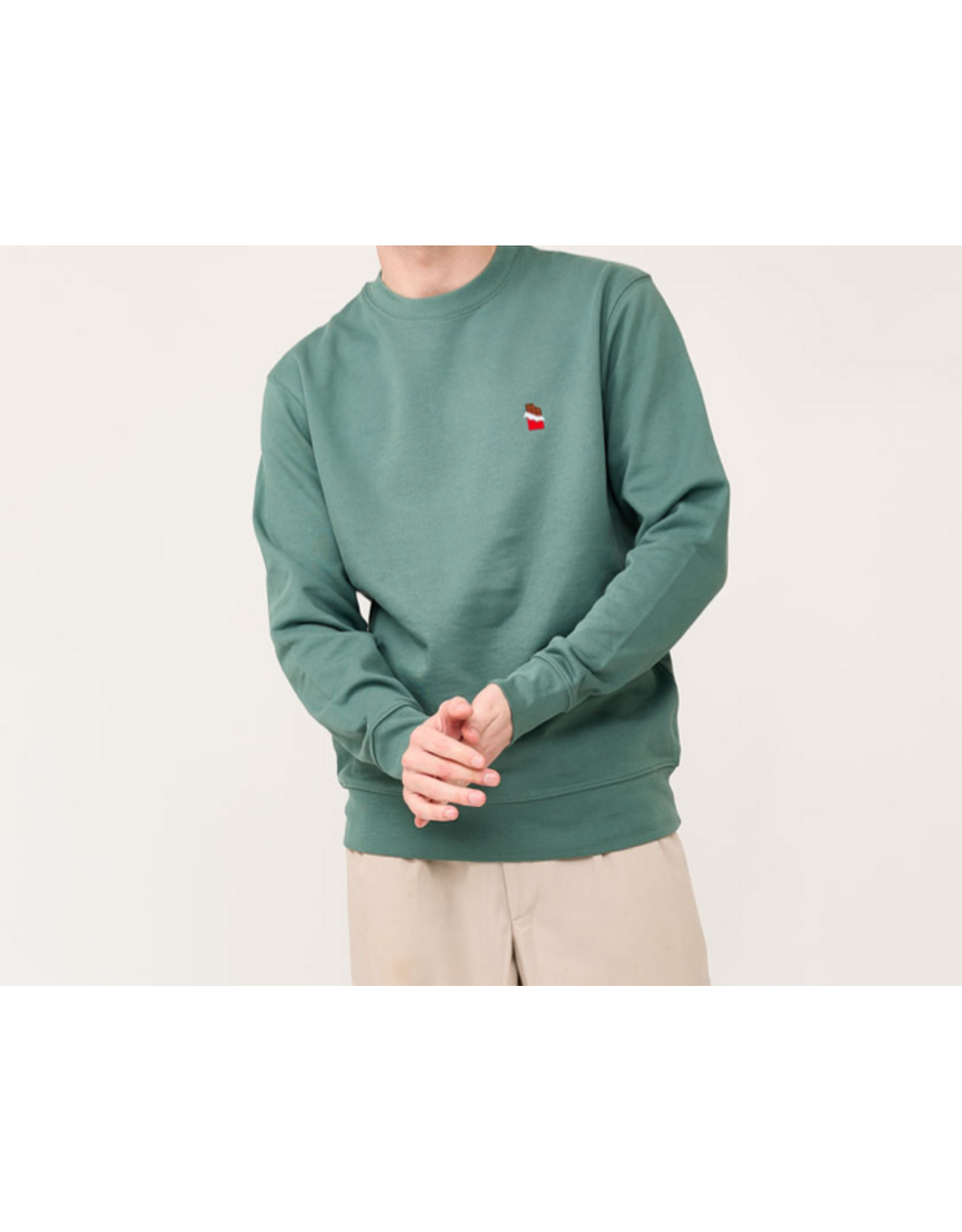 Strom sweater green chocolade