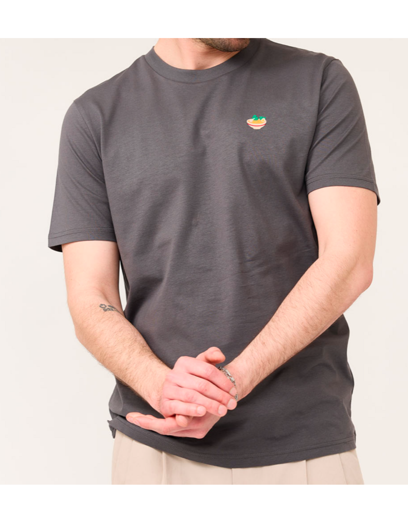 Strom t-shirt antraciet noedels