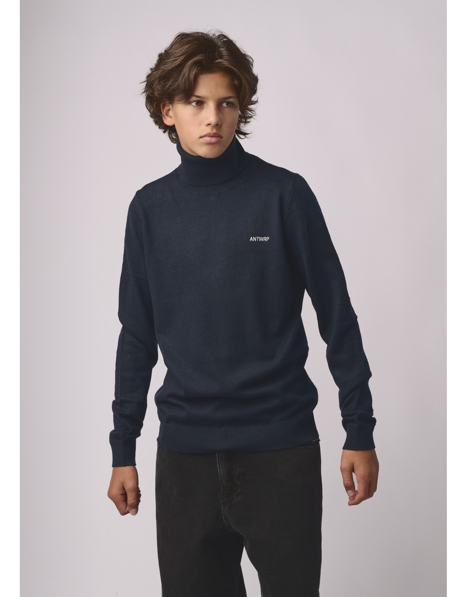 ANTWRP pull rolkraag ink blue