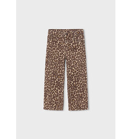 Mayoral wijde broek leopard beige