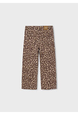 Mayoral wijde broek leopard beige